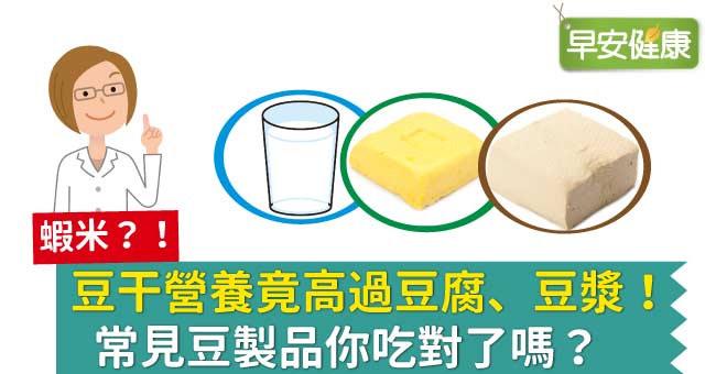 豆干營養竟高過豆腐、豆漿！常見豆製品營養大公開