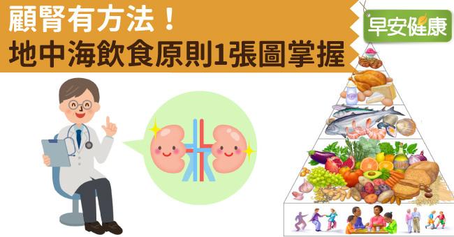 顧腎有方法！地中海飲食原則1張圖掌握