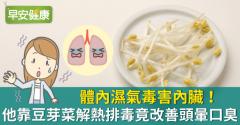 體內濕氣毒害內臟！他靠豆芽菜解熱排毒竟改善頭暈口臭