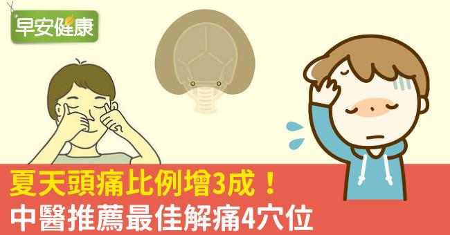 夏天頭痛比例增3成！中醫推薦最佳解痛4穴位