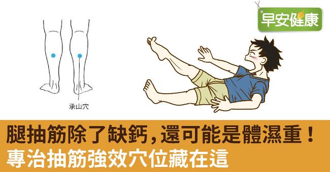 腿抽筋除了缺鈣，還可能是體濕重！專治抽筋強效穴位藏在這