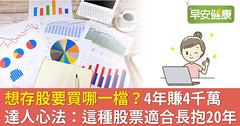 想存股要買哪一檔？4年賺4千萬達人心法：這種股票適合長抱20年！