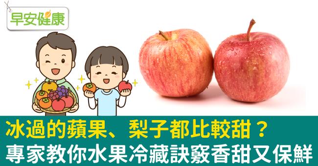 冰過的蘋果、梨子都比較甜？專家教你水果冷藏訣竅香甜又保鮮