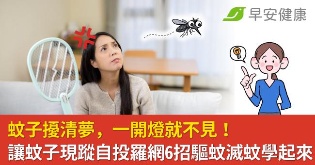 蚊子擾清夢，一開燈就不見！讓蚊子現蹤自投羅網6招驅蚊滅蚊學起來